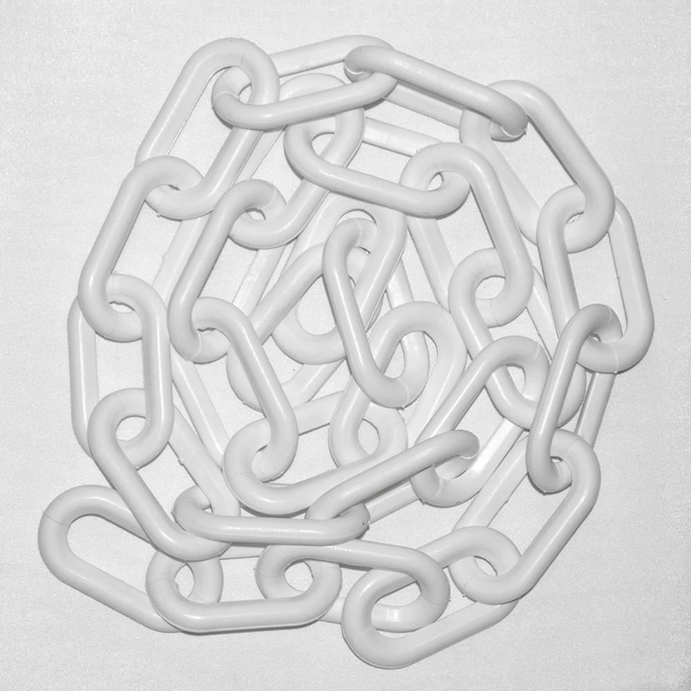 Mr. Chain 1.5 in. (6, 38 mm) x 100 ft. White Plastic Chain30001100
