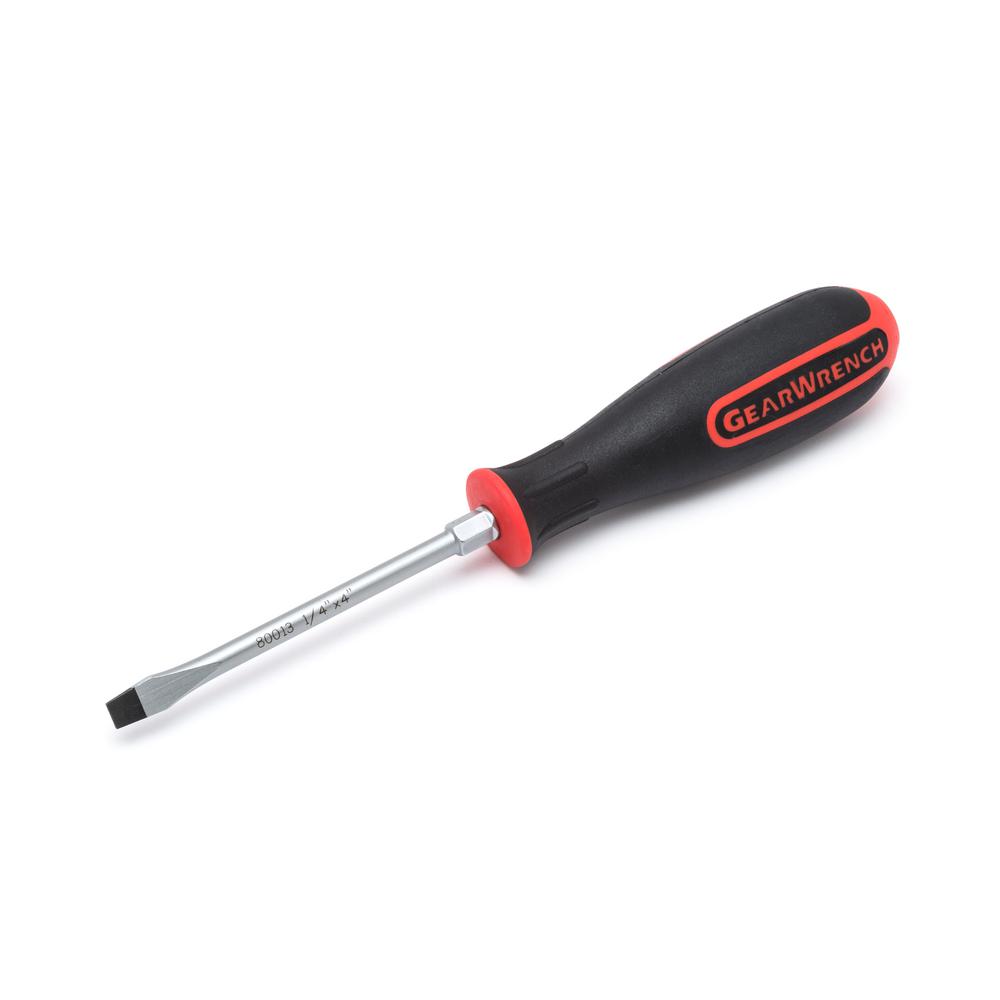 Husky 1/4 in. x 6 in. Slotted Screwdriver221006440 The Home Depot