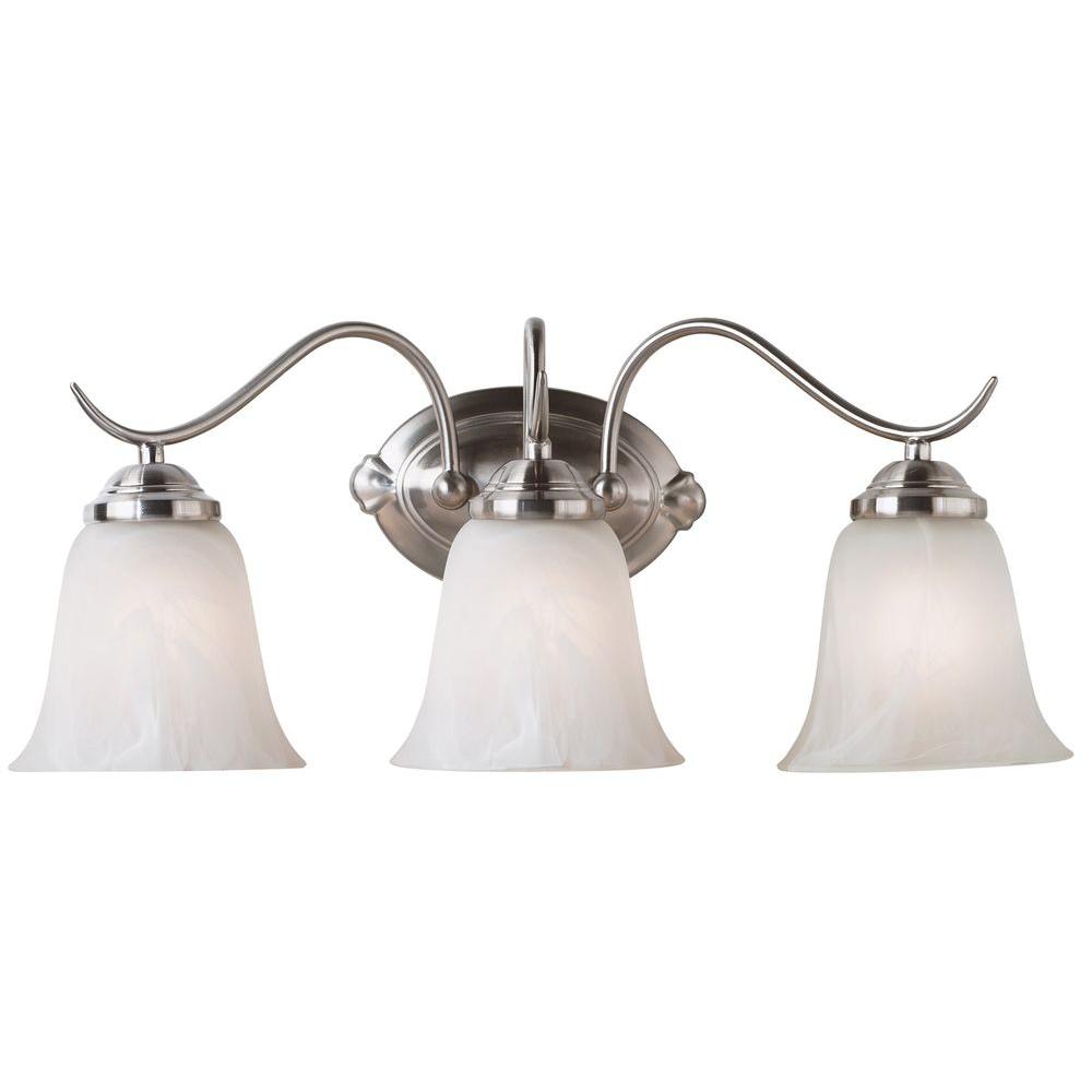 Kenroy Home Medusa 3 Light Brushed Steel Vanity