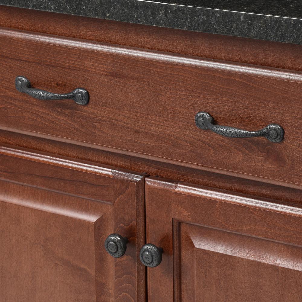 Hickory Hardware Refined Rustic 3 In Center To Center Black Iron