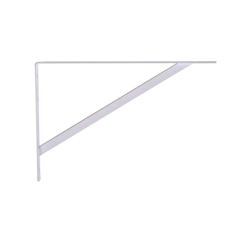 The Hillman Group 20 in. White Super Strength Shelf Bracket (6Pack