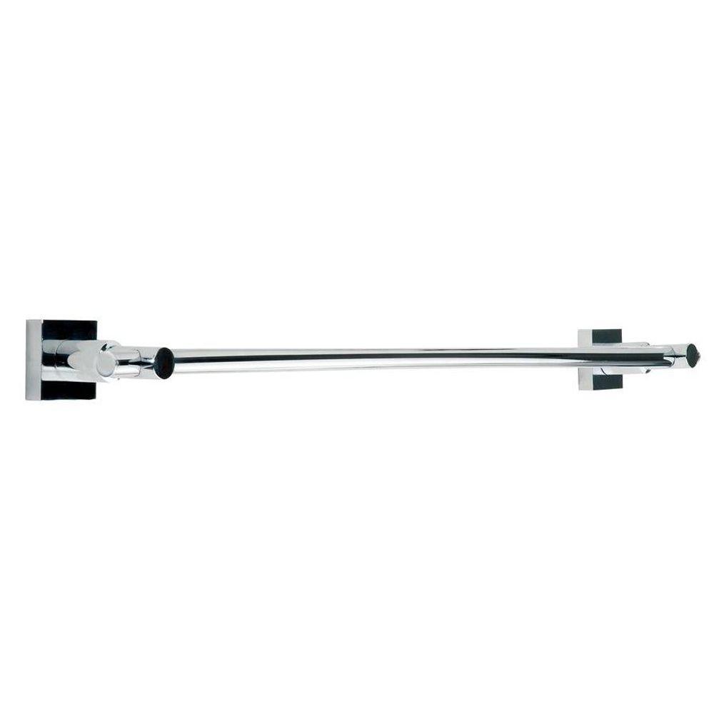 No Drilling Required 24 in. Towel Bar in Chrome-HU206-CHR - The Home Depot