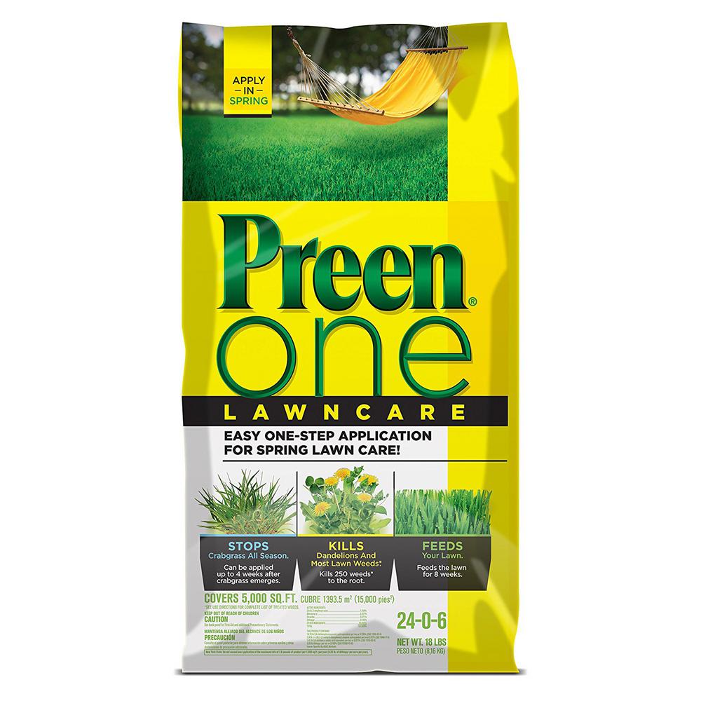 One Lawn Care 18 lb Outdoor Garden Center Weed Killer Spreader Preen