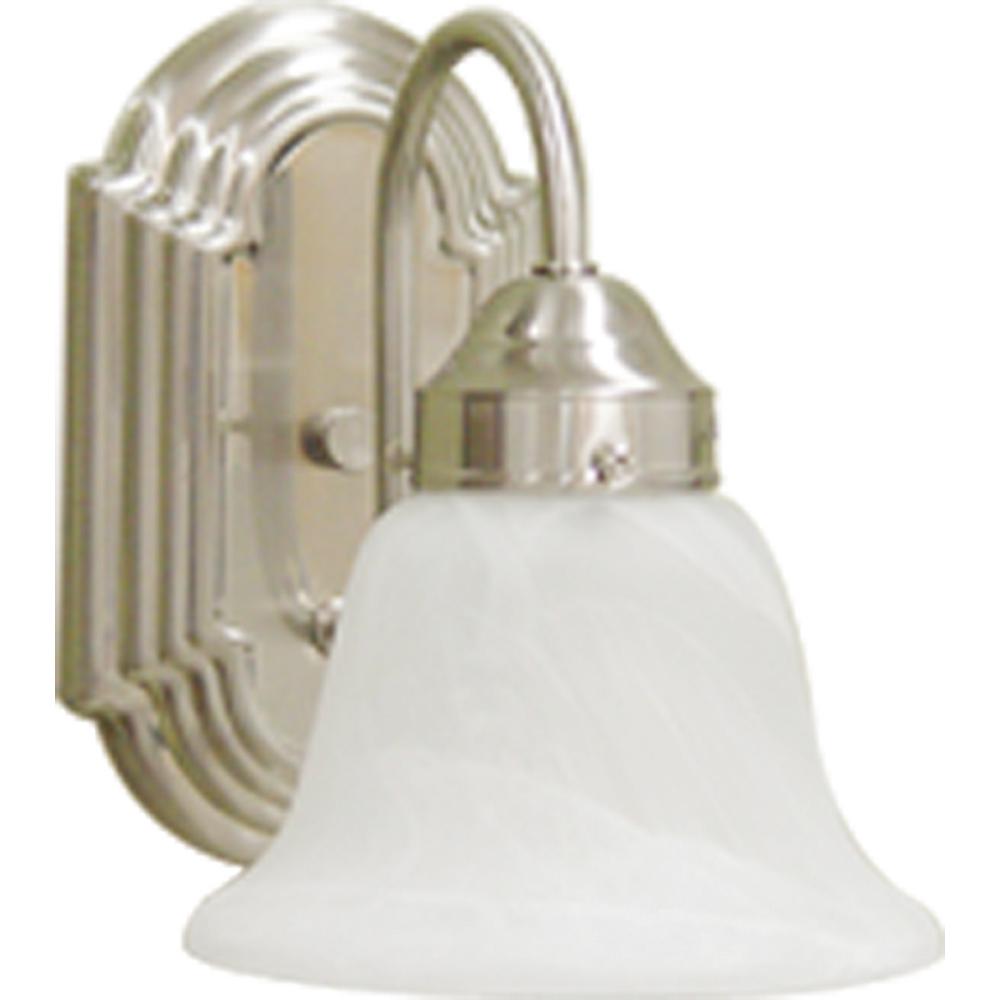 Volume Lighting 1Light Brushed Nickel Wall SconceV134133 The Home