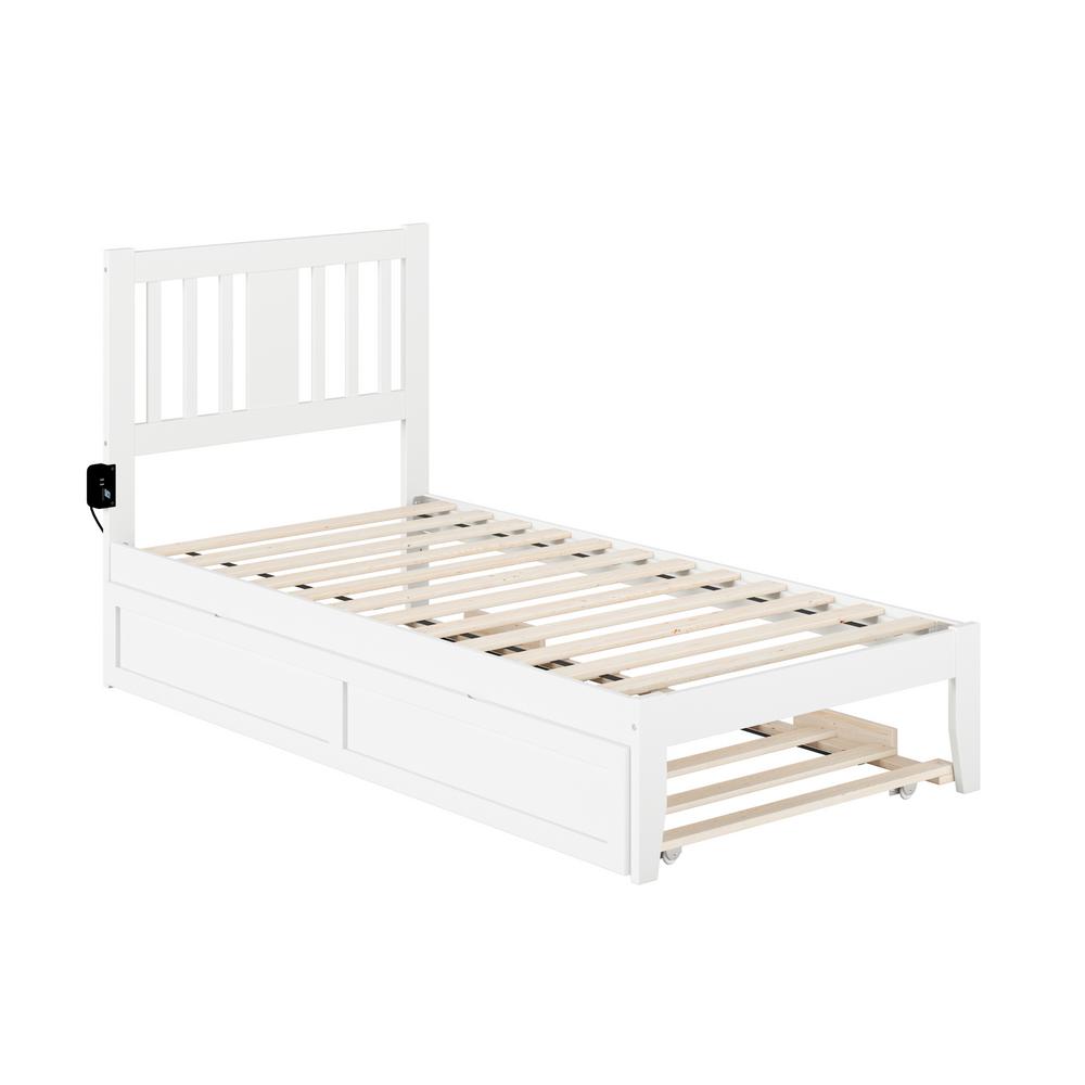 Platform Twin Trundle Beds Bedroom Furniture The Home Depot