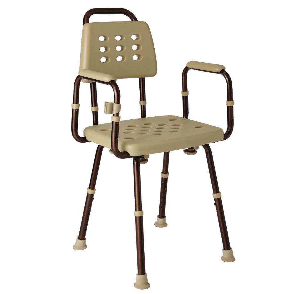 Medline Elements Collection 22 4 In W X 19 9 D Shower Seat With Medline Elements Collection 22 4 In W X 19 9 D Shower Seat With Back Rest Microban
