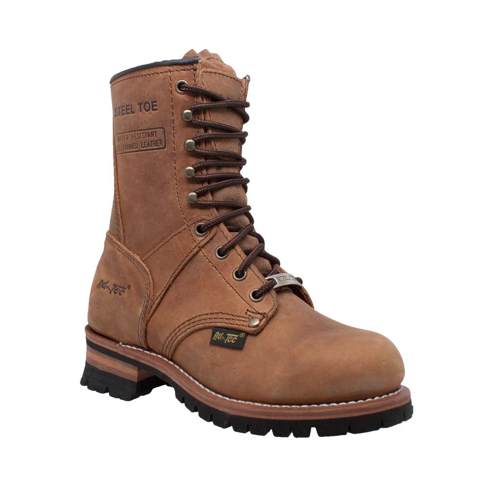 Logger Boot - Steel Toe - Brown Size 