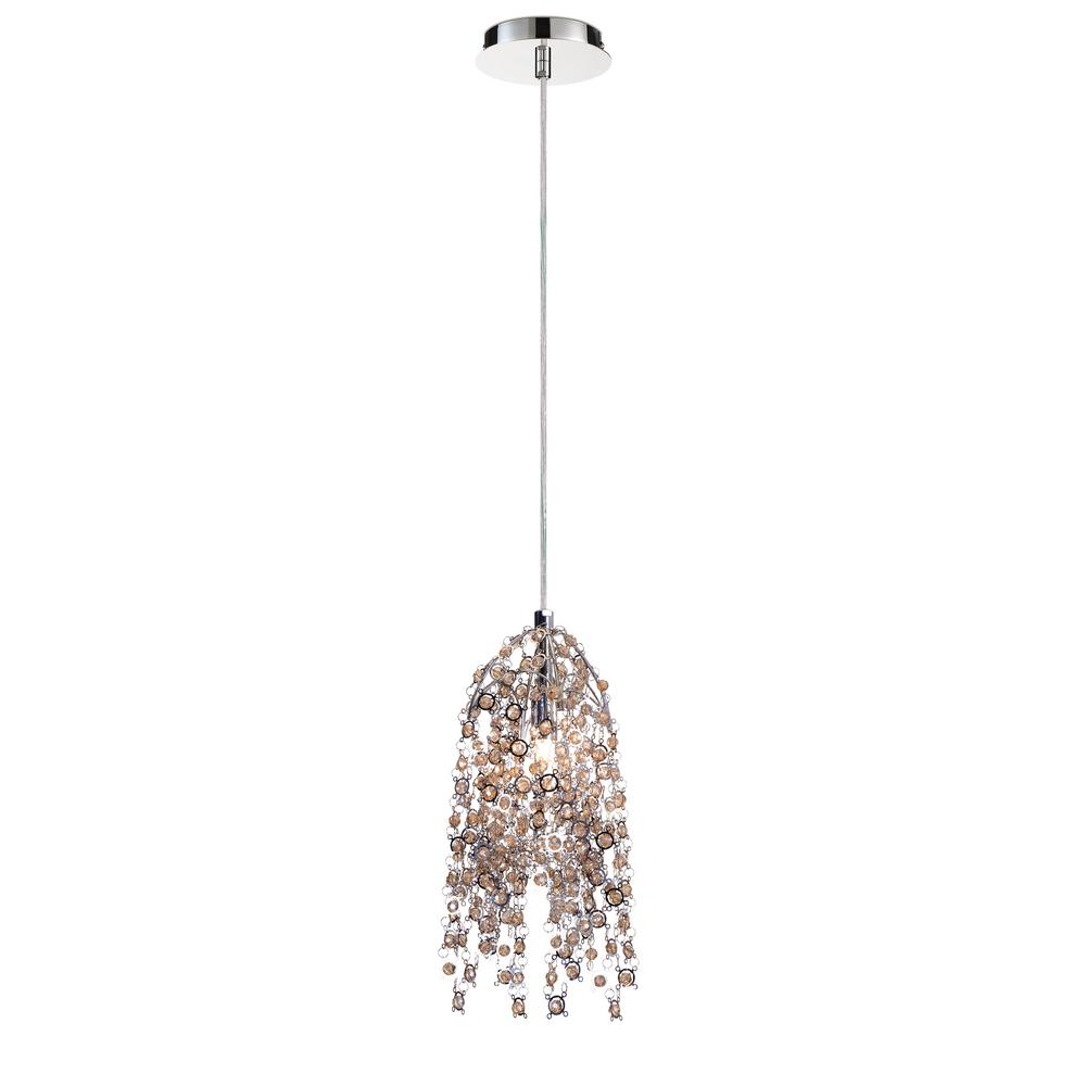 Eurofase Danza Collection 1 Light Chrome Pendant 31615 013 The Danza Collection 1 Light Chrome Pendant