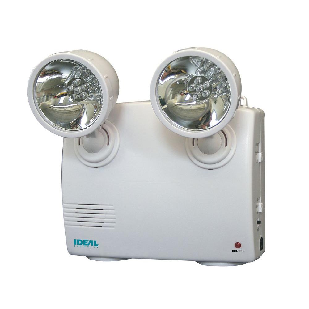 Emergency Exit Lights Commercial Lighting The Home Depot White 2 Lamp