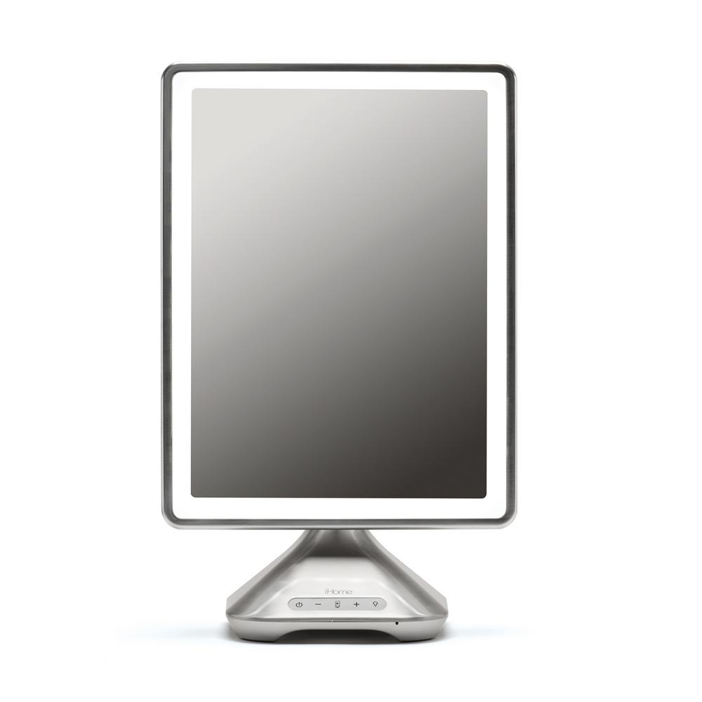iHome Reflect Pro 10.24 in. x 16.35 in. Freestanding Vanity Mirror, Mirror Size 10 in. x 13 in