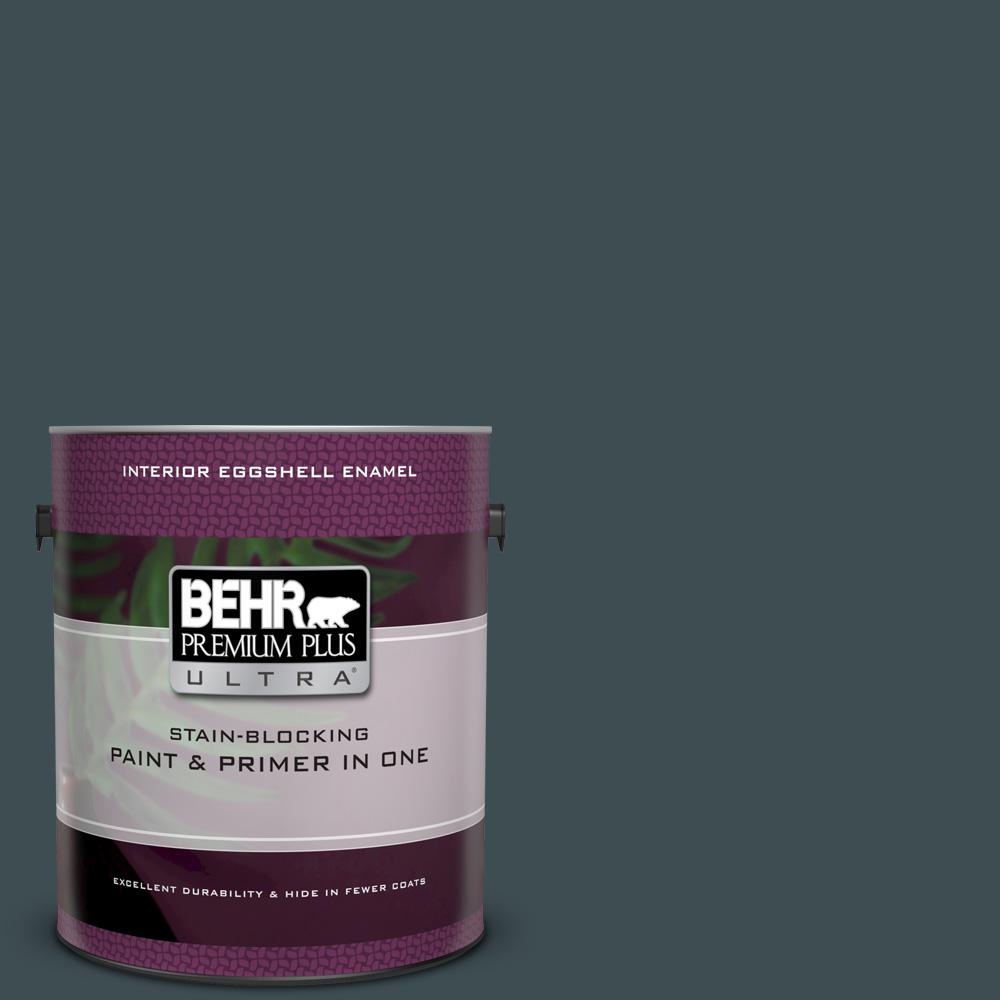 BEHR Premium Plus Ultra 1 Gal. #S440-7 Thermal Eggshell Enamel Interior ...