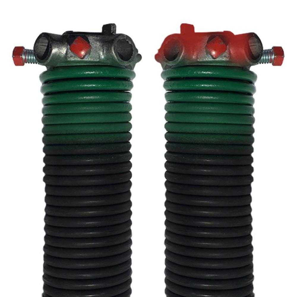 DURALIFT 0.243 in. Wire x 2 in. D x 38 in. L Torsion Springs in Green