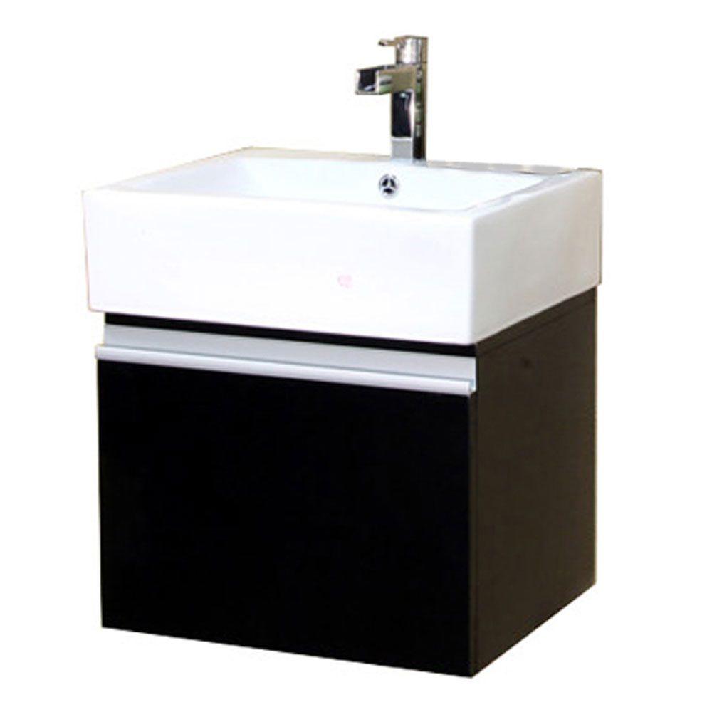 Bellaterra Home Alex S 21 In W Single Vanity Dark Espresso With W Single Vanity In Dark Espresso With Porcelain Top White Bt3145 S The Home Depot