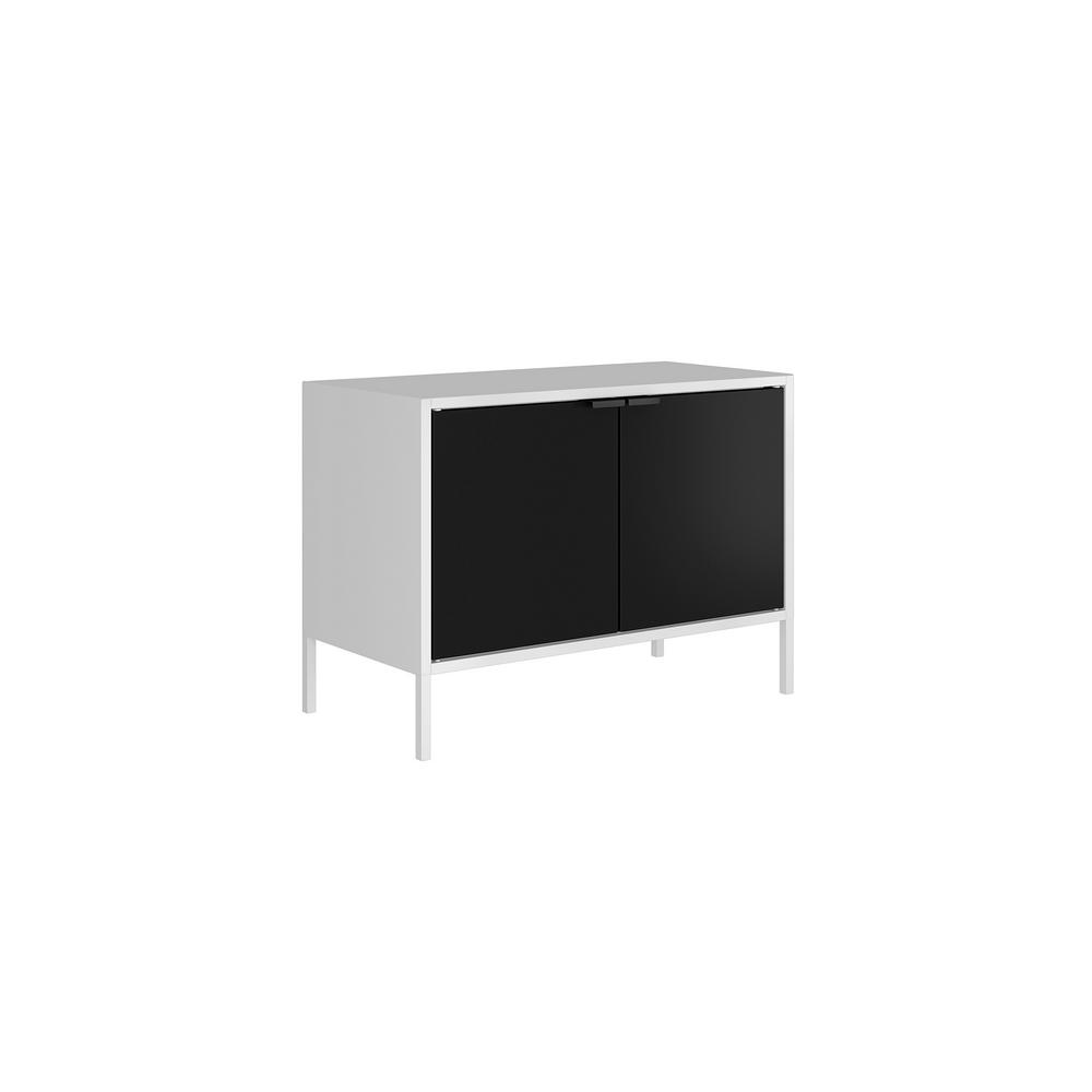 Manhattan Comfort Smart White And Black Low 27 55 In Wide Tv