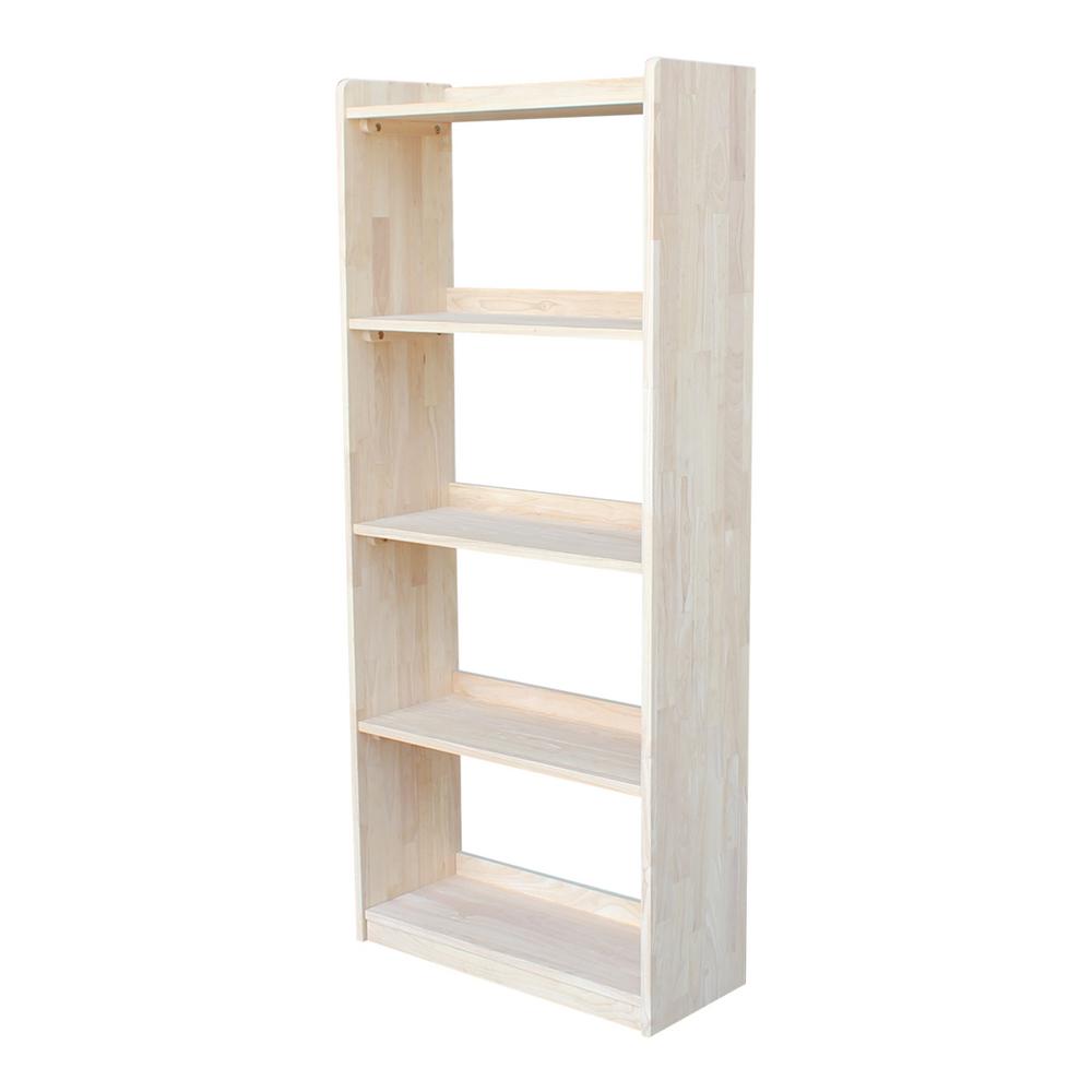 International Concepts Abby 62 in. H Unfinished BookcaseSH12762 The
