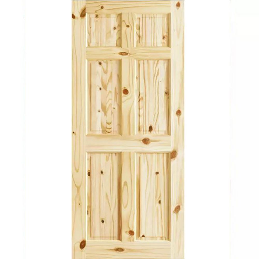 Unfinished 32 x 96 x 1.375 Colonial Six Panel Passage Door
