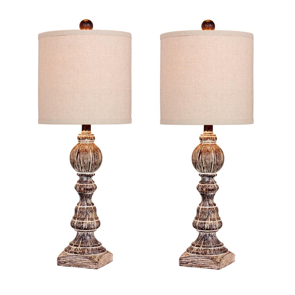 distressed table lamps