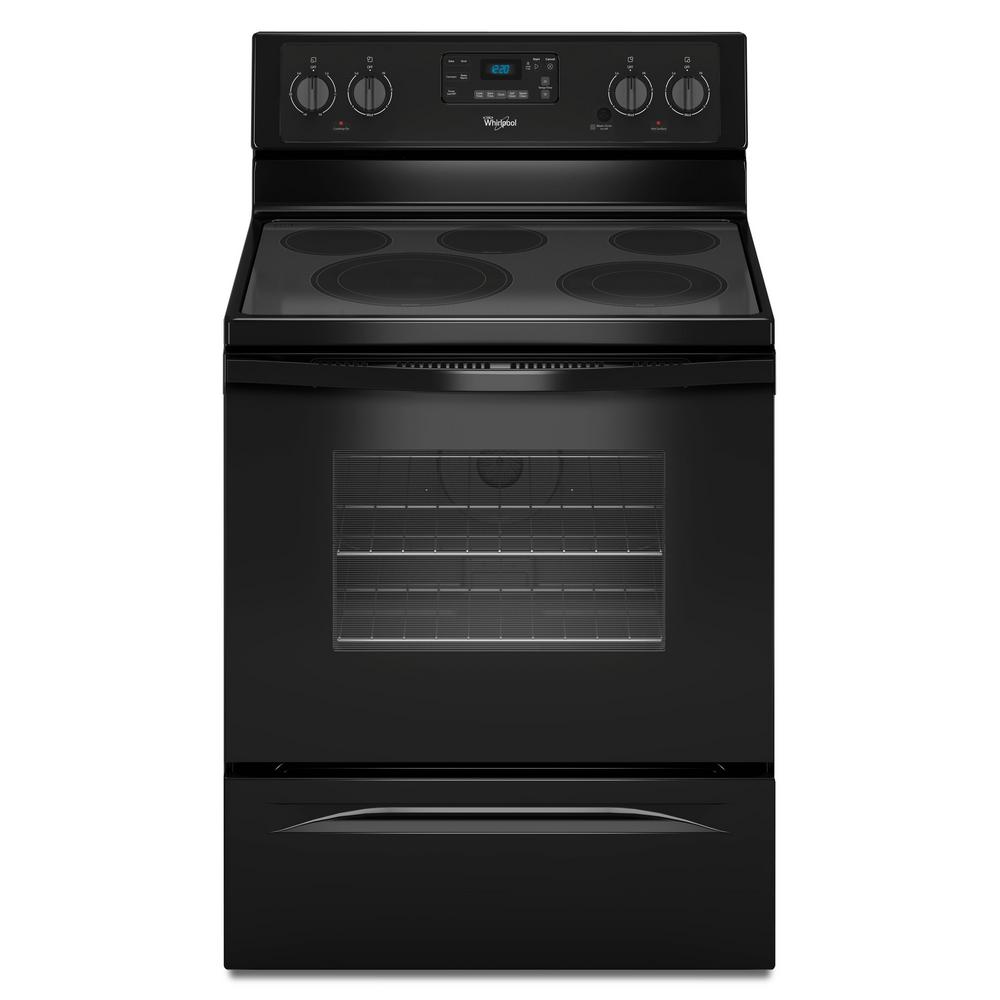 Whirlpool 30 in. 5.3 cu. ft. Electric Range with Self-Cleaning ...