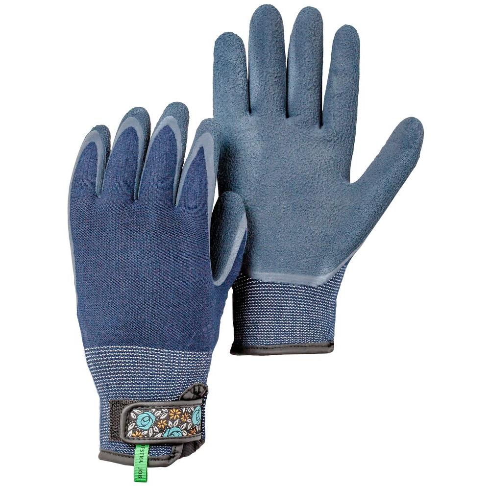 Hestra Medium Indigo Bamboo Spandex Gardening Gloves-72320-271-07 - The Home Depot