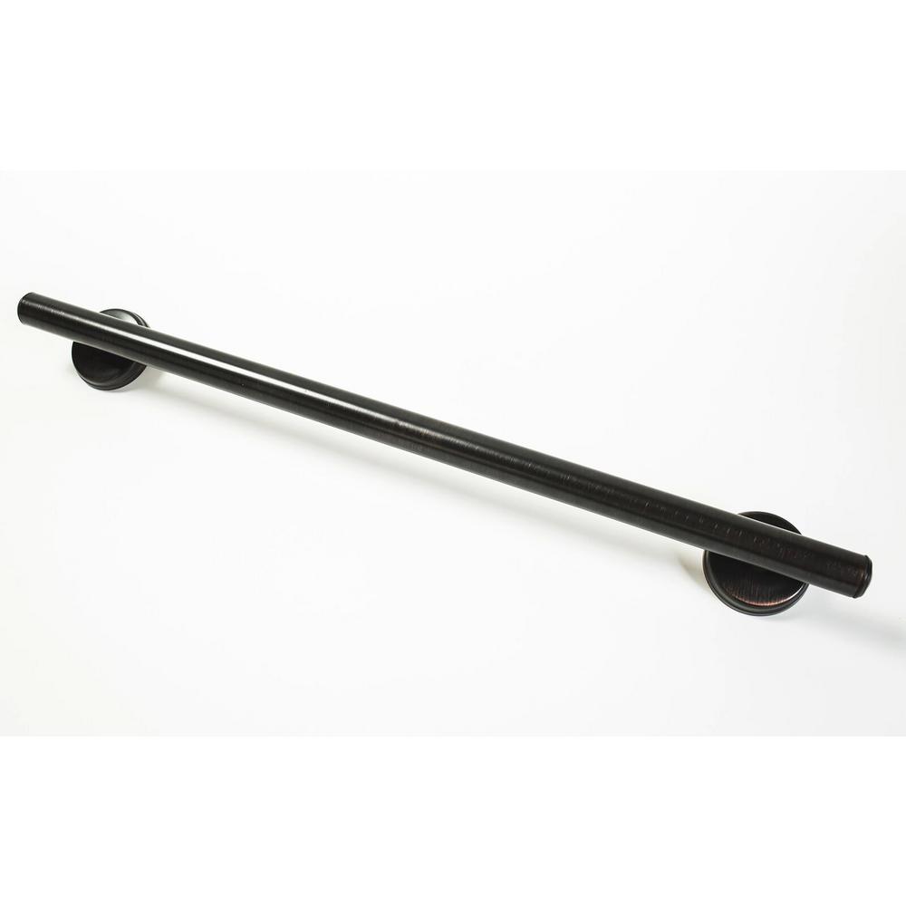 Grabcessories 24 in. x 1.25 in. Straight Decorative Grab Bar with Grips