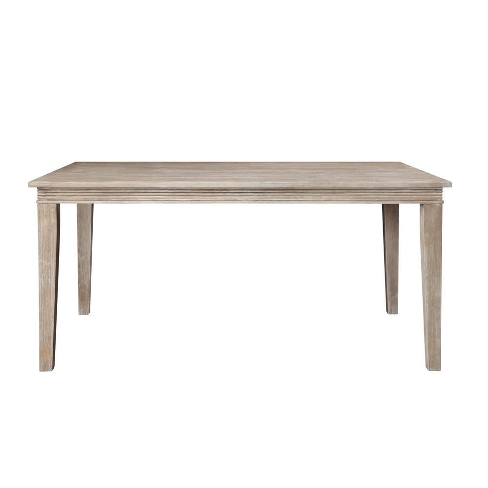 Acme Furniture Colette Reclaimed Gray Oak Dining Table 70310 The Acme Furniture Colette Reclaimed Gray Oak Dining Table