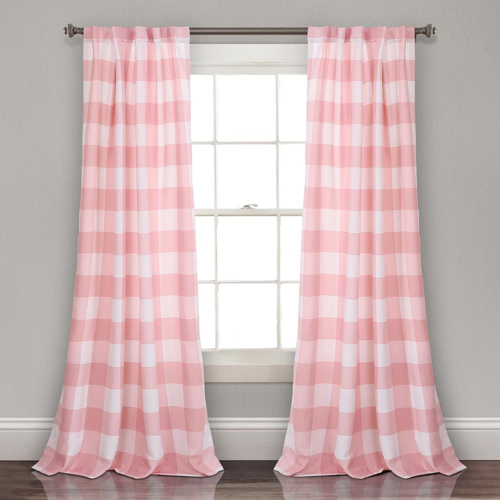 Lush Decor Kelly Checker Juvy Window Panel Pink 84 X 52 2 Pc Set Kelly Checker Juvy Window Panel Pink 84 X 52 2 Pc Set 100 Polyester