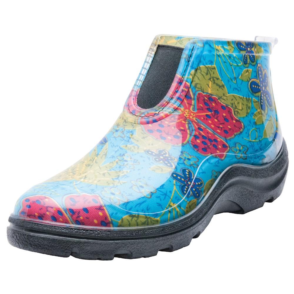 Blue Rain and Garden Shoe Ankle Boots 