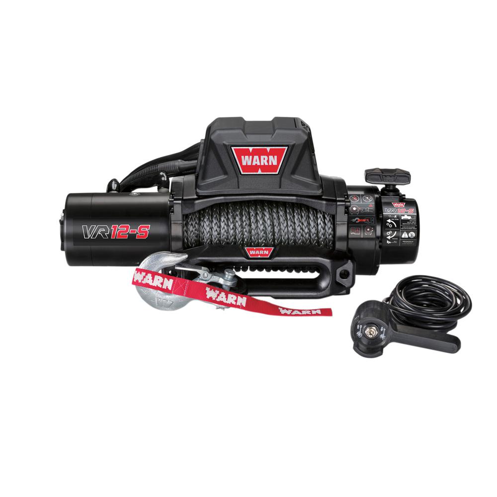 Warn VR12S 12,000 lb. Winch with Synthetic Rope97035 The Home Depot