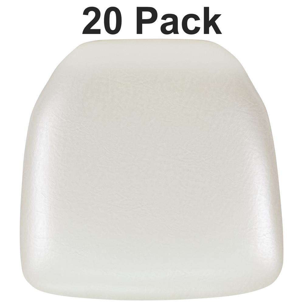 Ivory Vinyl Chair Pad Set Of 20