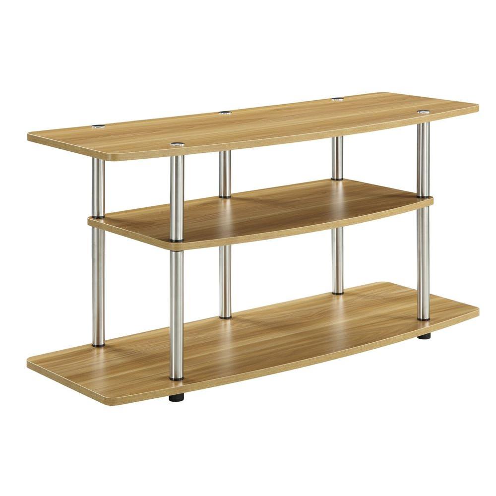 Designs2go Black Shelved Entertainment Center