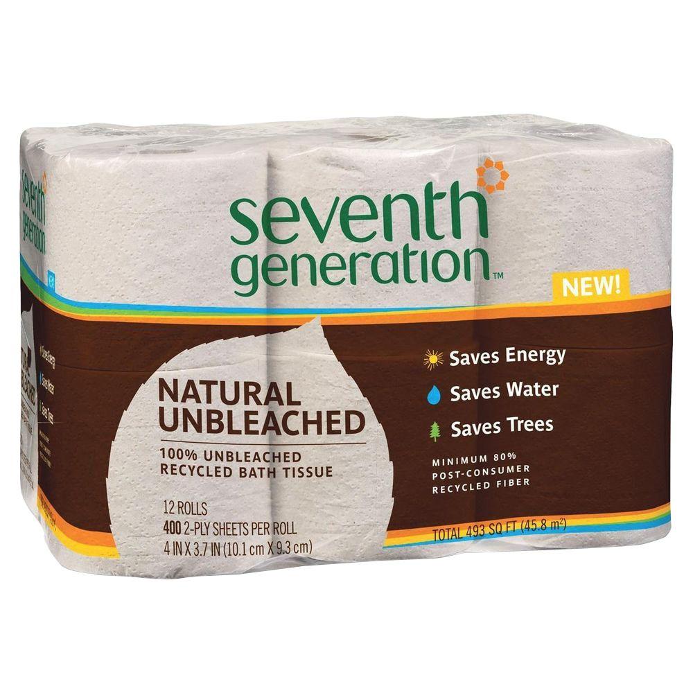 SEVENTH GENERATION Unbleached 100% Recycled Bathroom Tissue 2-Ply ... SEVENTH GENERATION Unbleached 100% Recycled Bathroom Tissue 2-Ply ...