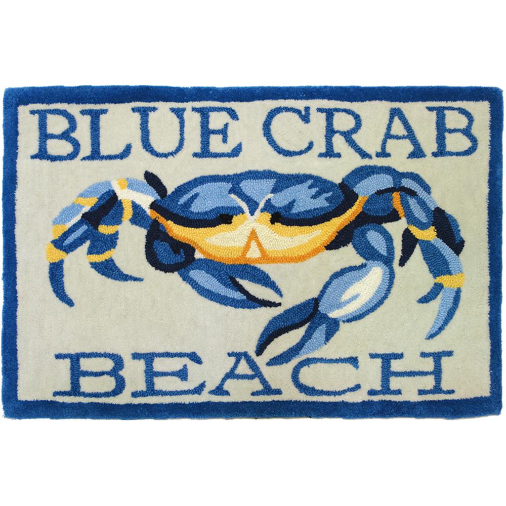 Blue Crab Beach Multi 2 Ft X 3 Area Rug Py Kh002 The Home Depot Blue Crab Beach Multi 2 Ft X 3 Area Rug