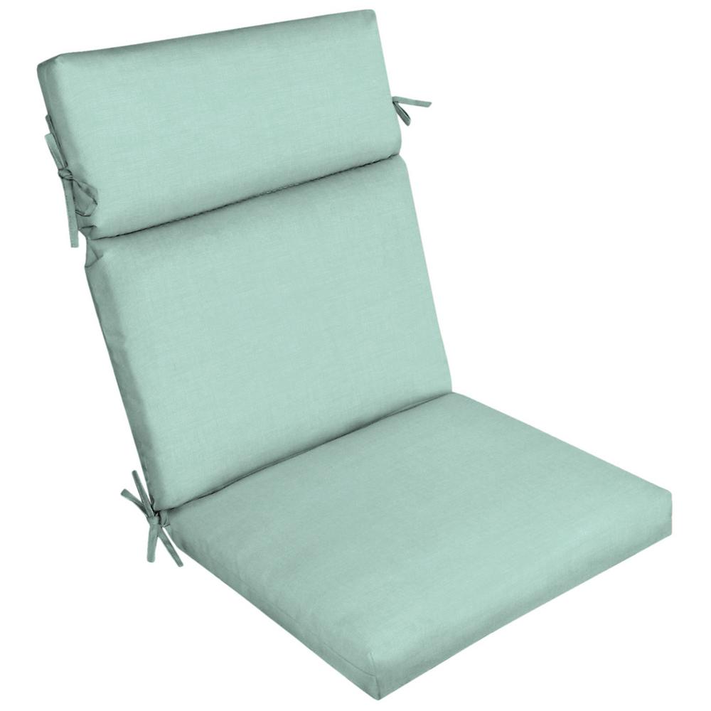 Arden Selections 21 in. x 20 in. Aqua Leala Texture Outdoor Dining ...