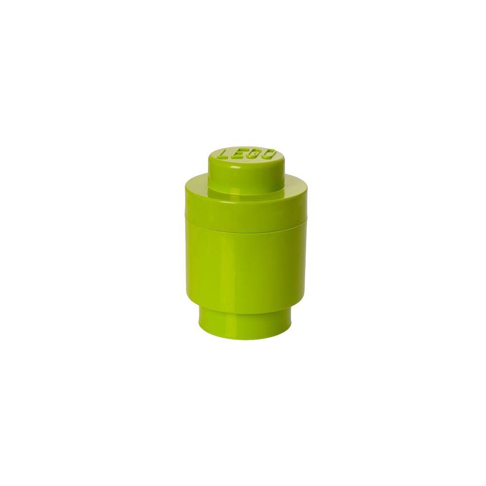 lime green lego storage brick