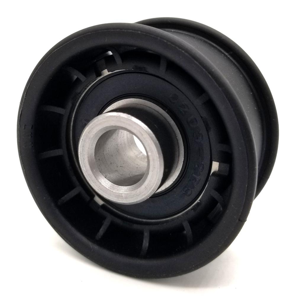 2 in. Flat Diameterx 1/2 in. Bore Plastic Flat Idler Pulley342202