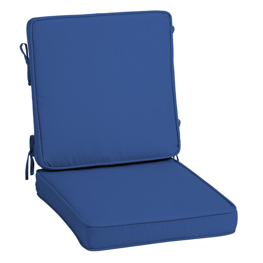 Arden Selections Profoam 20 In X Lapis Acrylic Outdoor High Lapis Acrylic Outdoor High Back Chair Cushion