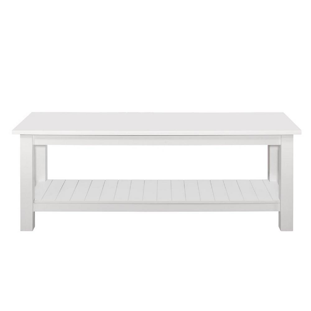Walker Edison Furniture Company Country Style White Entry Bench With Walker Edison Furniture Company Country Style White Entry Bench With Slatted Shelf