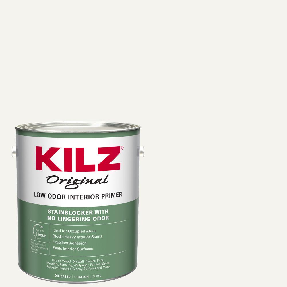 KILZ Odorless 1 gal. ORIGINAL LOW ODOR White Oil-Based ...