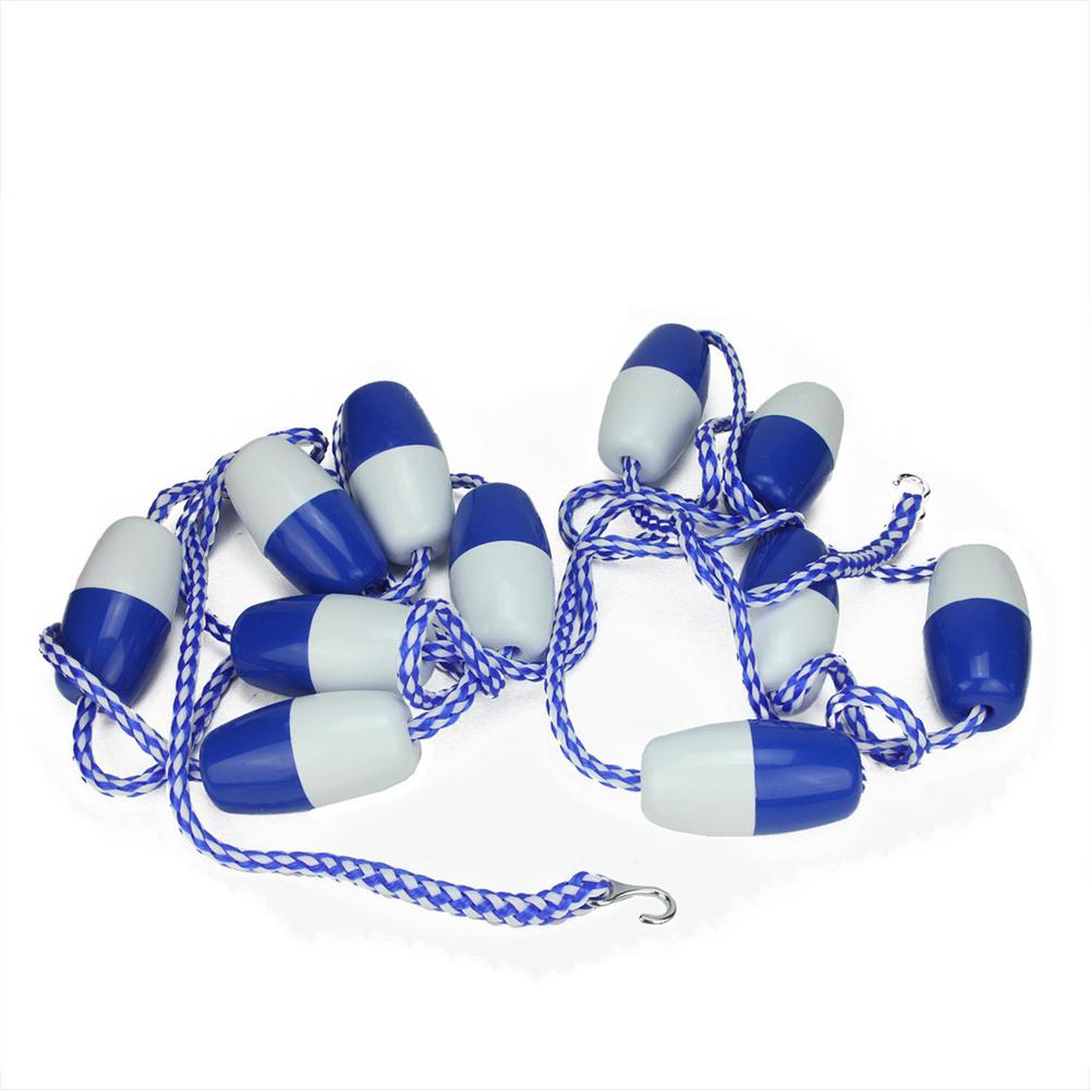 Pool Central 23 Ft Blue And White Swimming Divider Safety Blue And White Swimming Pool Divider Safety Rope Line With Floats