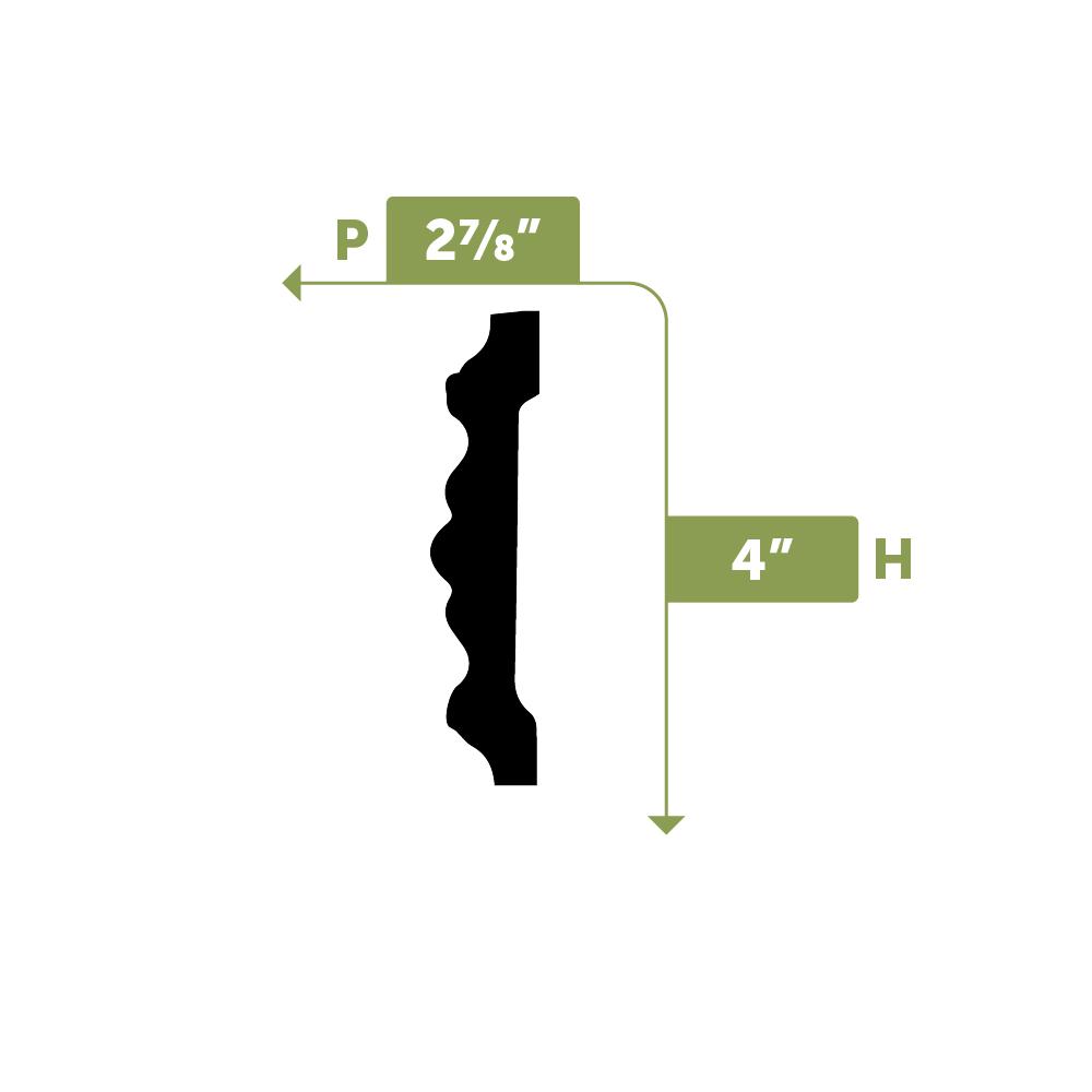 Red Oak Ekena Millwork BKTW02X04X06TMRO-CASE-6 2 1//2W x 4D x 6H Small Thompson Wood Bracket 6-Pack x x Piece