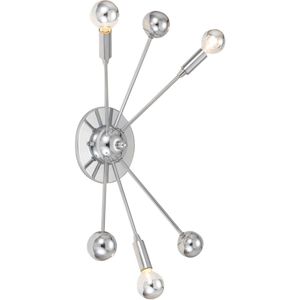 Af Lighting Supernova 3 Light Chrome Sconce 8240 3w The Home Depot Af Lighting Supernova 3 Light Chrome Sconce