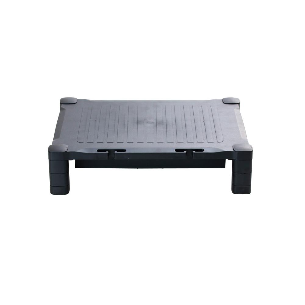 Mind Reader Office Supplies Storage Organization The Home Depot Harmonize Adjule Plastic Monitor Stand