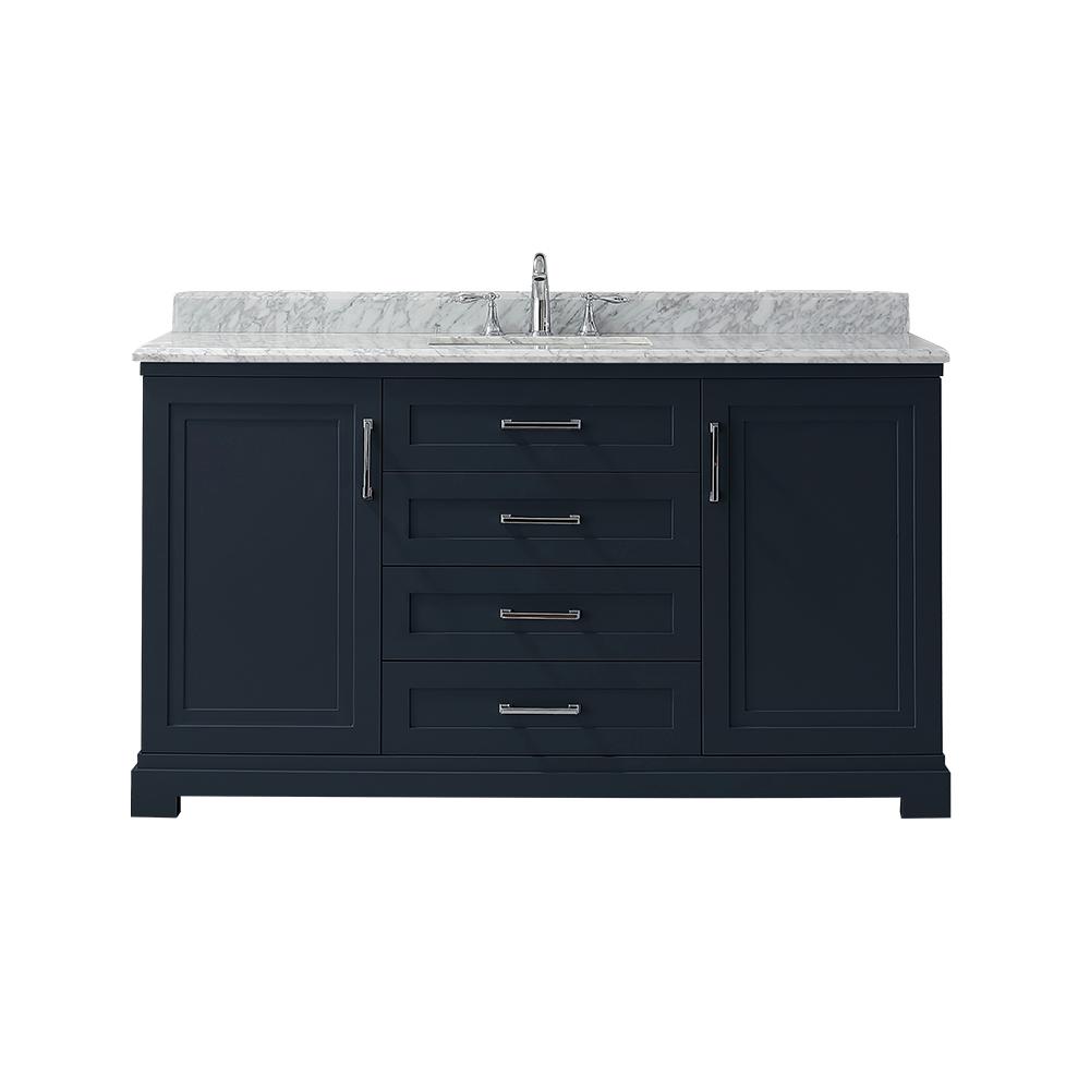 Freestanding Blue Single Sink Bathroom Vanities Bath