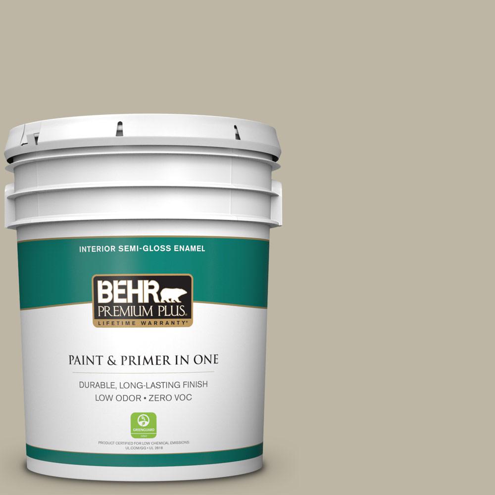 BEHR 1 gal. #YL-W15 Polar Bear Satin Enamel Alkyd Interior ...