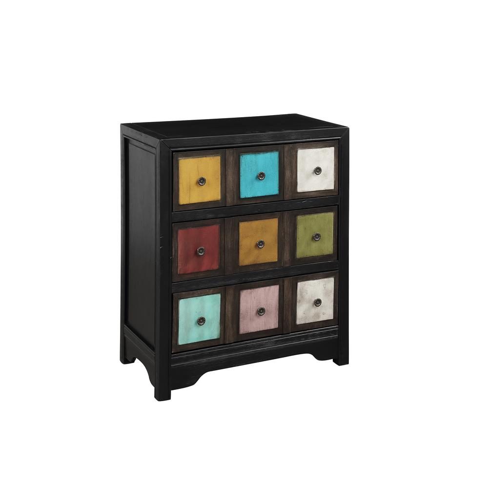 Boyel Living Black Frame Colorful Accent Storage Cabinets Chest With Drawers Boyel Living Black Frame Colorful Accent Storage Cabinets Chest With Drawers
