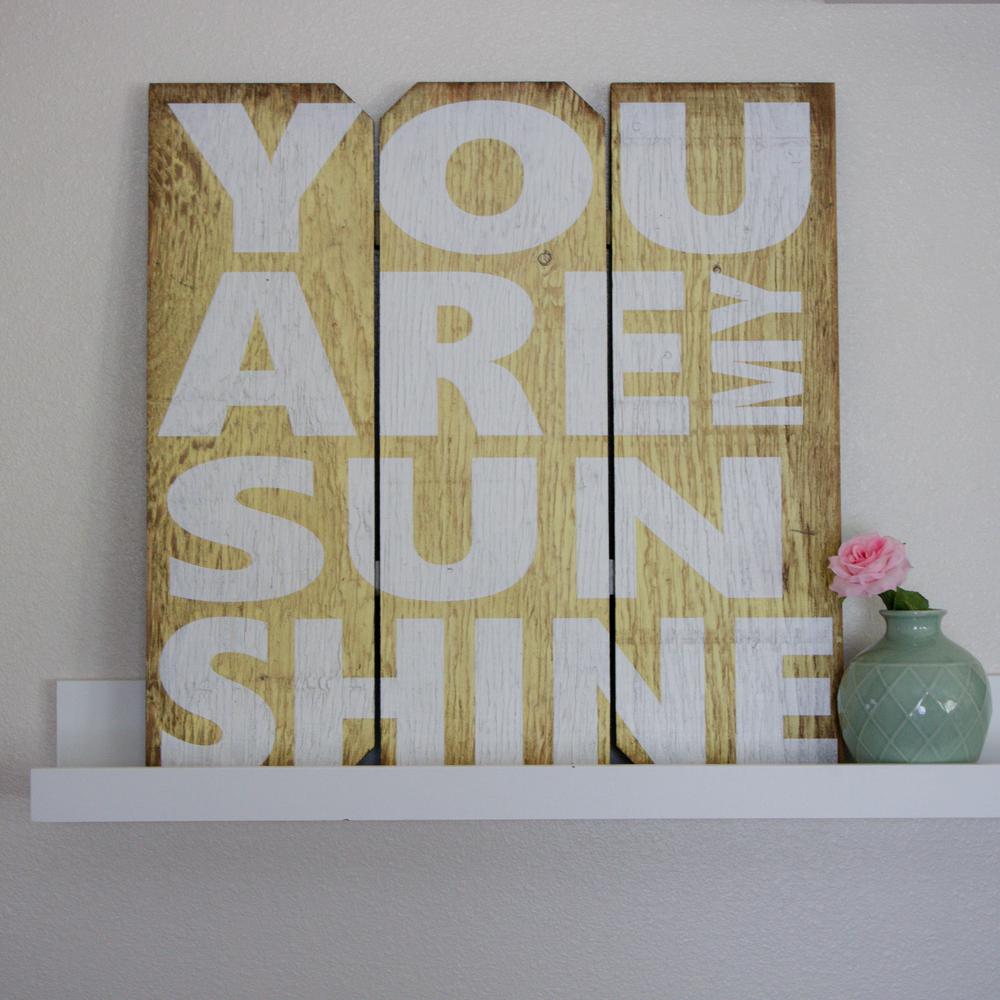 16 In X 16 In You Are My Sunshine By Boulder Innovations Wood Wall Art