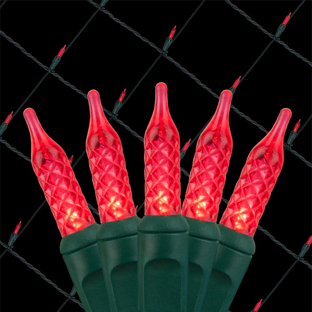 Wintergreen Lighting 48 In X 72 100 Light M5 Led Red Net X 72 In 100 Light M5 Led Red