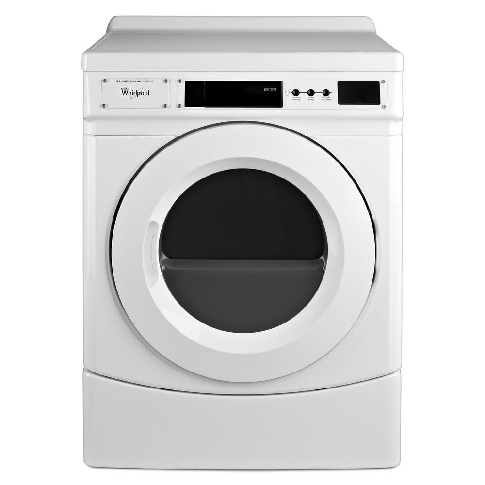 Whirlpool 6.7 cu. ft. 120 Volt White Commercial Gas Vented Dryer