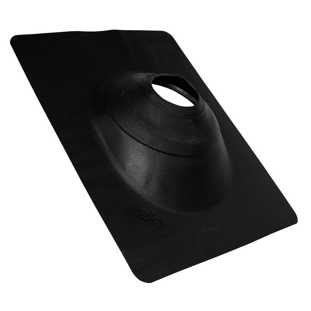 Oatey NoCalk 3 in. to 4 in. Galvanized Black Roof Flashing11876 The
