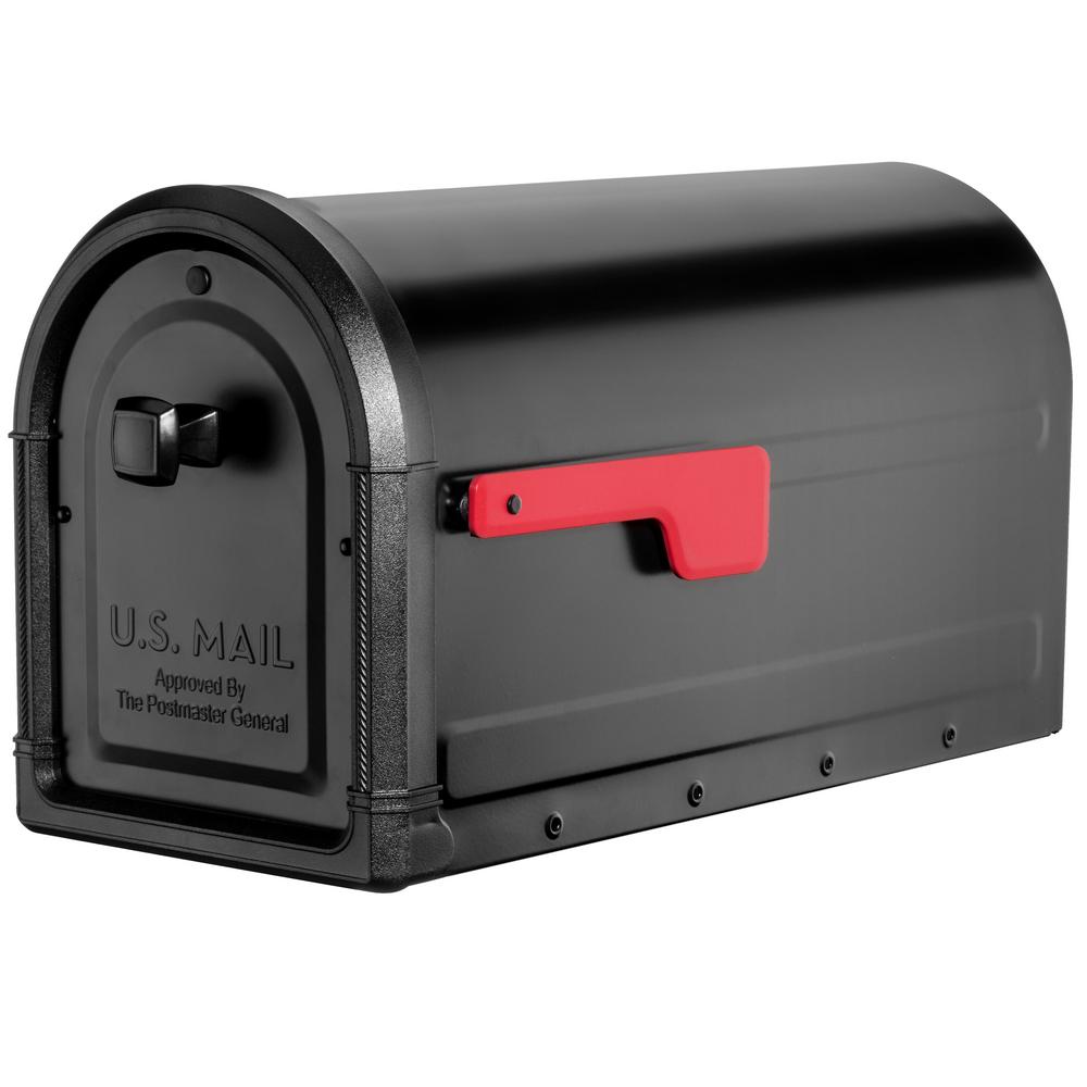 Architectural Mailboxes Roxbury Post Mount Mailbox Black With